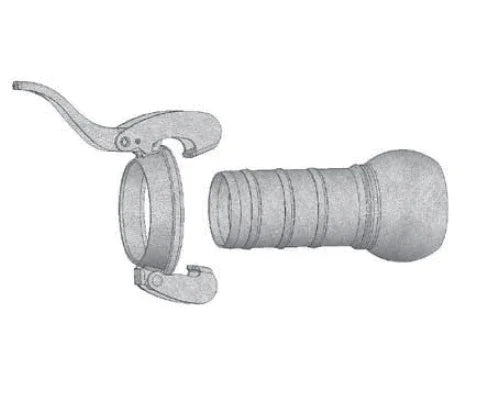 BAUER Wtyk z końcówką węża 2" - 8"