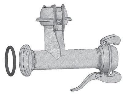 Trójnik 5"/133 Ż-M-M ocynk